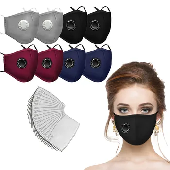 8PCS Maska + 16pcs Filtri Atkārtoti Mazgājams Dustproofs Maska Pretvēja audums masku uz mutes, Sejas aizsardzības Vairogs Masque