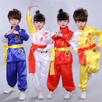 8Style Tradicionālo Ķīniešu Apģērbu Bērniem Kungfu Ušu Tai Chi Vienotu Shaolin Cīņas Mākslas Skatuves Sniegumu Kung fu Kostīmi