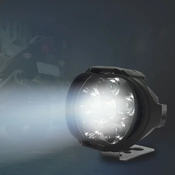 8W 5000K LED Motociklu Gaismas Modeļi Vispārējā Motociklu Prožektori Elektrisko Transportlīdzekļu Autonoma Miglas Lukturi Automašīnas Lukturi Darba Lukturi