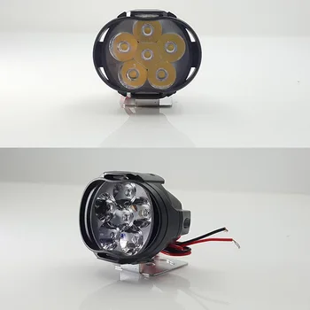 8W 5000K LED Motociklu Gaismas Modeļi Vispārējā Motociklu Prožektori Elektrisko Transportlīdzekļu Autonoma Miglas Lukturi Automašīnas Lukturi Darba Lukturi