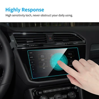 9.2 collu Auto GPS Navigācijas Ekrāna Aizsargs, lai Tiguan / VW Tiguan II GTE Allspace Atklāt Pro Auto Piederumi Rūdītais Stikls