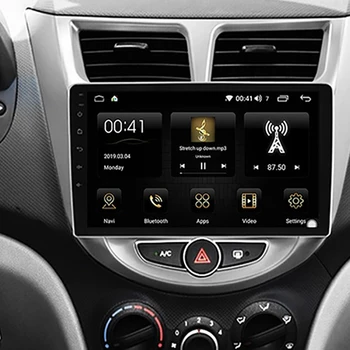 9 Collu Auto Fascijas Rāmja Montāžas Panelis Dash Apdares Komplekts Radio Hyundai Verna Akcentu 2010-2016 Auto Piederumi