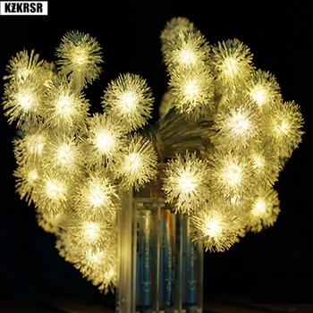 9 Krāsas 3M 30LEDS Svētku Sniedziņš Akumulatora LED String Gaismas AA Baterijas Puse Apdare, LED Lightings Vacaciones Luces