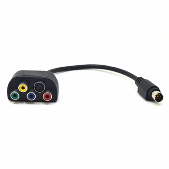 9-pin Video-In / Video-Out (VIVO) Vīrietis uz RCA Component / Composite / S-Video Female Adapteri