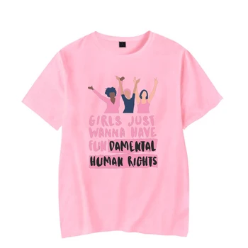 90.gados Tshirt Meitenes Vienkārši Gribu Būt Cilvēka Pamattiesības, Drukāt Sieviešu Smieklīgu T Kreklu, t-veida Topi Femme Camisetas Verano Mujer 2021