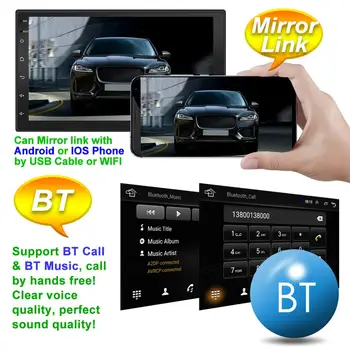 9210S Android 10.1 Auto Radio Multimediju Video Atskaņotājs, 7 collu Ekrāns, Auto Stereo Dubultu 2 DIN WiFi GPS Galvas Vienības