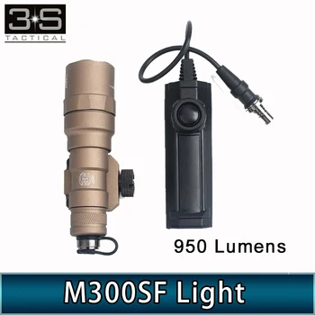 950 Lm Taktiskās M300 SF Vienotā Degvielas Scout Gaismas Ar Divējāda Funkcija Lentes Maiņa Taktiskās M300 Lukturīti