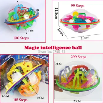 99-299 Soļi 3D puzzle Bumbu Burvju Intelektu Labirintā Bumbu Slīdošo Bumbu Marmora Puzzle Līdzsvaru Loģikas Spējas Spēle Izglītojošas Rotaļlietas