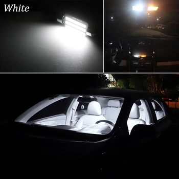 9Pcs Canbus LED Interjera Lasījumā Kartes Gaismu Komplekts 2007-2018 2019 2020 Nissan Qashqai J10 J11 Dome Bagāžnieka Licences Lampas gaismas