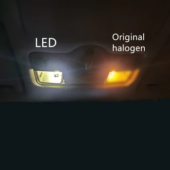 9x T10 LED Lampas, Auto Spuldzes Interjera Pakete Komplekts 2019 2020 Hyundai Veloster Kartes Dome Bagāžnieka Plate Light