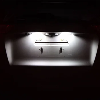 9x T10 LED Lampas, Auto Spuldzes Interjera Pakete Komplekts 2019 2020 Hyundai Veloster Kartes Dome Bagāžnieka Plate Light