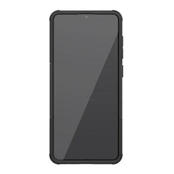 A31 Case For Samsung Galaxy A31 A315F Gadījumā Hibrīda Bruņas Grūti PC Plastmasas + Soft TPU Silikona Stāvēt Tālrunis Cove Galaxy A31 Gadījumā