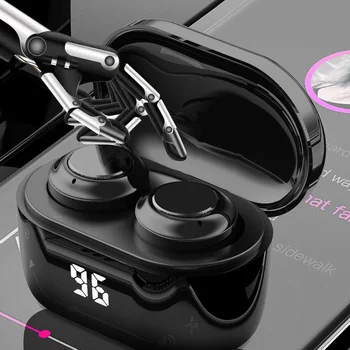 A6 Mini TWS 5.0 Bluetooth Austiņas Bezvadu Austiņas Ūdensizturīgs Sporta Austiņas ar Mikrofonu Austiņas Spēlētājs Stereoe Earbuds