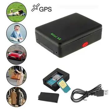 A8 GSM, GPRS, GPS LBS Globālās atrašanās vietas Reāli Mini Laiku Auto Mazulis A8 GSM/GPRS/GPS Sekošanas Tracker USB Kabeli gps tracker
