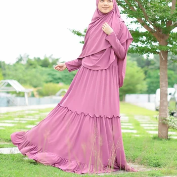 Abaya Musulmaņu Kleita, Hijab Pilnībā Segtu Burka Islāma Dubajas Arābu Khimar Lūgšanu Apģērba Vecis Ramadāna Islāma Drēbes, Tuvajos Austrumos Kleita