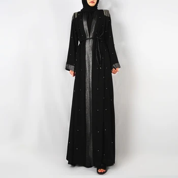 Abaya Ramadāna Eid Kimono, Dubaija Turcija Hijab Caftan Marokens Kaftan Musulmaņu Kleita Islāma Apģērbi Sievietēm Islāma Drēbes Musulman