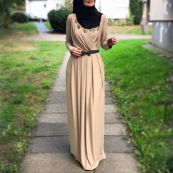 Abayas Sievietēm Islāma Apģērba Kaftan Abaya Dubaija Musulmaņu Kleita Turcija Jilbab Caftan Marokens Ir 2021. Jaunu Modes Maxi Kleita