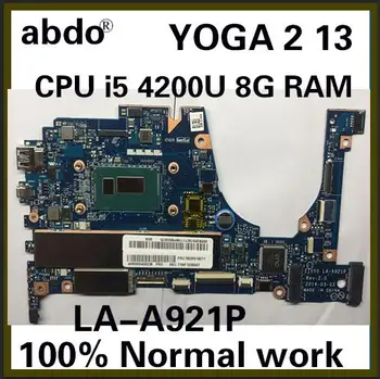 Abdo ZIVY0 LA-A921P motherboard Lenovo YOGA 2 13 YOGA2 13 laptop pamatplates CPU i5 4200U 8G RAM pārbaudes darbs