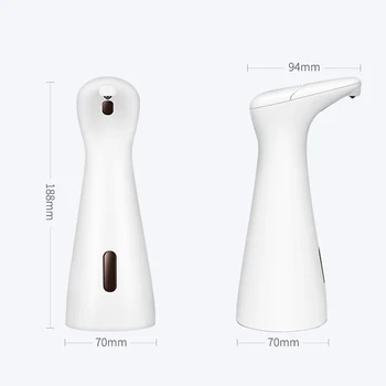 ABS Ziepju Dozators 400 ml Automātiskā Viedo Sensoru Indukcijas Touchless ABS Roku Mazgāšanai, dušas Virtuve Vannas istaba