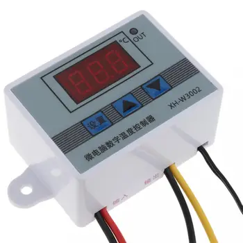 AC 110V-220V/Ciparu LED Temperatūras regulators 10.A Termostats Termostata Kontroles Slēdzis ar Zondi Sensors