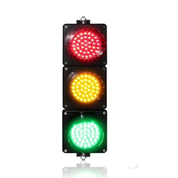 AC85-265V PC mājokļu 100mm sarkana dzeltena zaļa LED satiksmes signālu gaismas skolas izglītības mini luksofora pārdošana