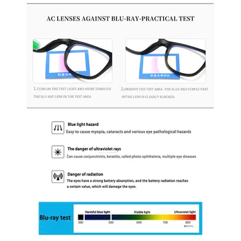 Acme Pro Bērniem Zilā Gaisma Pretbloķēšanas Brilles Datoru Brilles Anti Glare & acu nogurumu, Brilles Zēniem un Meitenēm Vecumā No 3-12 Zilā PC1602