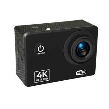 Action Camera 4K/60FPS WIFI 24MP Ultra HD Mini Helmet Cam ar 2,0 Collu IPS Sn WiFi Ūdensizturīgs Sporta Kameras