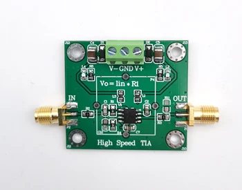AD825 transimpedance TIA pastiprinātāja modulis IV reklāmguvumu/PPD\PIN ātrgaitas fotoelektrisks atklāšanas photocurrent, lai spriegums