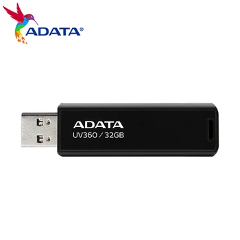 ADATA UV360 USB Flash Diska 256 GB 128GB 64GB, 32GB USB 3.2 Gen 1 Pen Drive Bagāžnieka Capless Flash Drive, ātrgaitas Pendrive