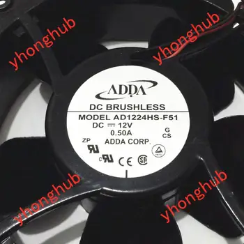 ADDA AD1212HS-F51 DC 12V 0.50 A 120x120x38mm 2-wire Serveru Dzesēšanas Ventilators