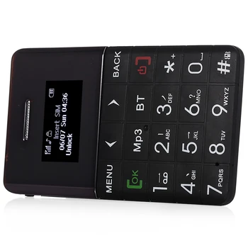 AEKU Qmart Q5 2G GSM Kartes, Mobilo Tālruņu 5.5 mm Ultra Plānas Kabatas Mini Slim 0.96 collu Bluetooth Skalu MP3 ebreju, krievu Tastatūra