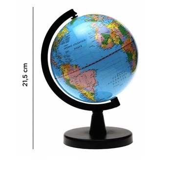 AGORA 1ud pasaulē ar rotējošu stāvēt izglītības rotaļlieta, ģeogrāfija pasaules kartē