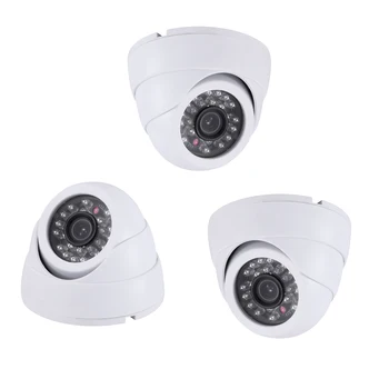 AHCVBIVN Video Novērošanas Sistēmas 8CH CCTV Drošības Komplekts 8PCS 1200TVL Dome Drošības Kamera Nakts Redzamības 8CH 1080P CCTV DVR