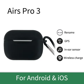 Airs pākstis Pro 3 Bezvadu Austiņas bluetooth 5.0 TWS HIFI skaņas, Mūzikas, sporta auss Earbuds ar silikona case for smart phones