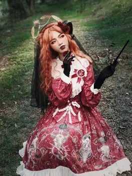 Aitas Ragu Matadatu Cosplay Galvassegu Gothic Velns Lolita Mori Meitene Sieviešu Halloween Pāri Klipu KC Cepures Masku aksesuāri
