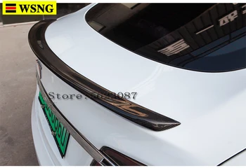 Aizmugures Bagāžnieka Spārna Spoileris, lai Tesla Model S Sedans 60 70 75 85 90 D P85D P90D P100D 2012-2017 Spīdumu Oglekļa Šķiedras Boot Spoilers