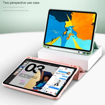 Aizsardzības Būtiska Lieta iPad Pro 11 collu 2020. gadam Stāvēt Segtu TPU Vāks ipad pro 11 2. Paaudzes A2231 A2233 ar Filmu