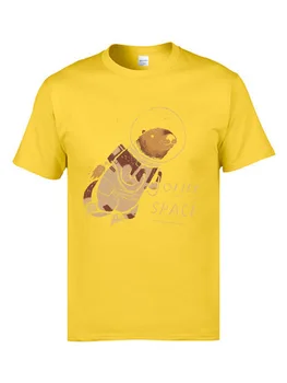 Aizņem Marsa Kosmosa Ūdrs T-Krekls Spaceman O Apkakli, Īsām Piedurknēm Kokvilnas Krekls Topi augstākās Kvalitātes Apģērbu, 3XL Eiropā Tshirts Vīrietis
