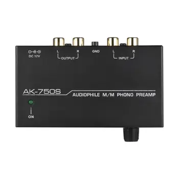 Ak-750S Audiophile M/M Phono Preamp Preamplifier Pastiprinātājs MUMS/ES Spraudņa Adapteris, M5TD
