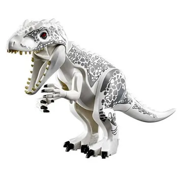 Akcijā!!! Lielo Izmēru Jurassic Dinozauru Pasauli Tyrannosaurs Rex Modeli, Celtniecības Bloki, Apgaismo Attēls Rotaļlietas Bērniem