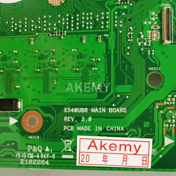 Akemy X540UB Portatīvo datoru mātesplati Par Asus X540UB X540UV X540UBR sākotnējā mainboard 8G/I5-7200U I7-7500U