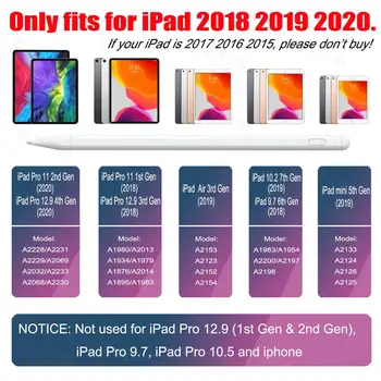 Aktīvā Irbuli iPad 7. 6th Gen Piederumi Palmu Noraidījumu iPad Pro 11 12.9 2019 2020 Pieskāriena Pildspalvas, kas Nav Apple Zīmuli