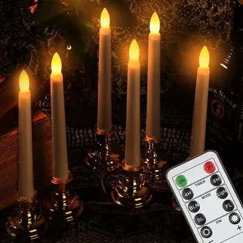 Akumulatora Tējas Gaismas LED Sveces Mirgo Flameless Elektriskās Sveces Kāzām, Ziemassvētku puse, dekoratīvās sveces Jauno Gadu