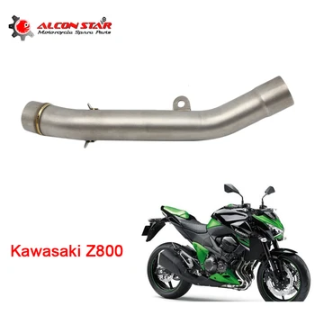 Alconstar Par Kawasaki Z800 Motociklu Izplūdes Vidū Cauruļu Savienojumu Caurules Muffler Escap Saiti, Cauruļu Vidusdaļu Cauruļu Adapteri