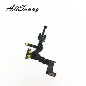 AliSunny 5gab Priekšējā Kamera Flex Kabelis priekš iPhone 5S 5C 5G Saskaras Cam Apgaismojuma Sensors Attāluma Lentes Rezerves Daļas