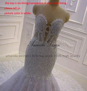 Amanda Dizaina vestidos novias boda Vāciņu Piedurknēm ar Mežģīņu Appliques Mermaid Kāzu Kleita Ar Cape