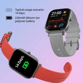 Amazfit GTS smart watch(reloj inteligente mujer hombre GPS bluetooth deporte ārpuse android, IOS reloj xiaomi)[Versión Pasaules]