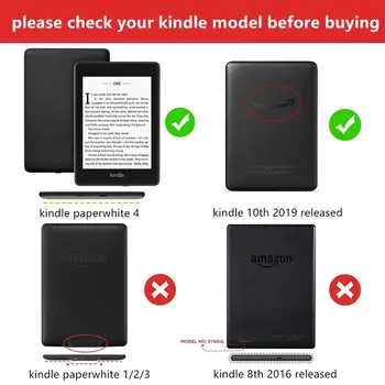 Amazon Kindle Paperwhite 4 Lieta Kindle Paperwhite 10. Segtu Ritentiņš Smart Case, par Visu jauno Iekurt 10 ar Auto Sleep/wake up