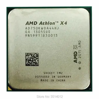 AMD Athlon X4 750K 750 3.4 GHz Duad-Core CPU Procesors AD750KWOA44HJ Socket FM2