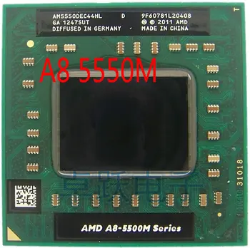 AMD Klēpjdatoru CPU A8 5500M series A8-5550M A8 5550M AM5550DEC44HL Ligzda FS1 CPU 4M Cache/2.1 GHz/Quad-Core procesors Grāmatiņa